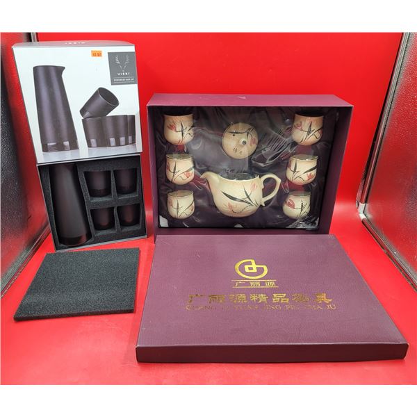 Stoneware Sake Set & Asian Tea Set