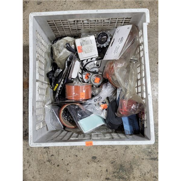 Lot of Assorted Bicycle Parts w/ Shimano Rear Roller Brake, Brake Pads, Free Wheels, & More