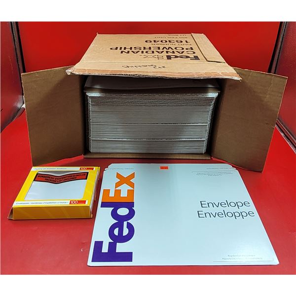 Lot of FedEx Envelopes & Packing List Enclosed Envelopes