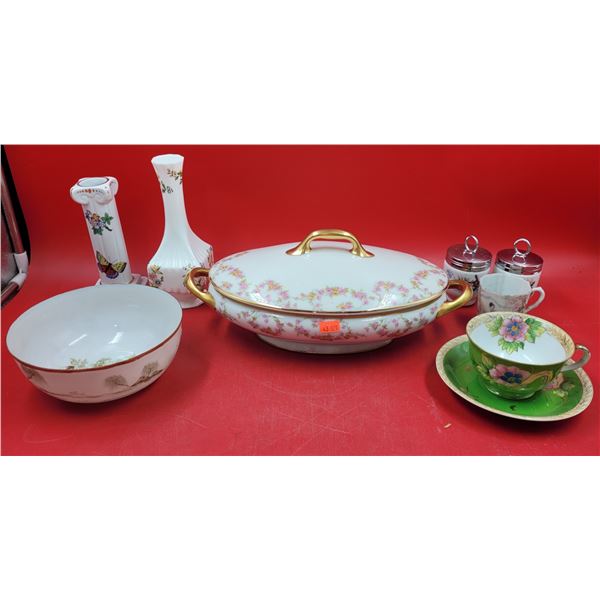 Lot of Assorted China w/ Limoges Serving Dish