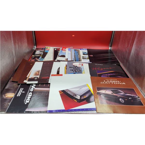 Lot of VTG Vehicle Pamphlets/Brochures