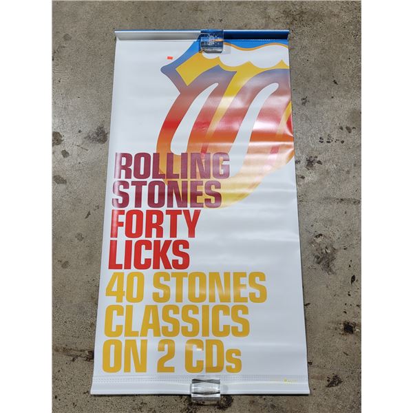 Double-Sided Promotional Rolling Stones Concert Poster