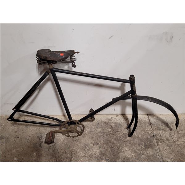 Antique Men's Racing Columbia Bicycle Frame w/ Seat