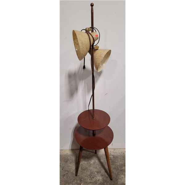 MCM Lamp w/ Built-In 2 Tier Table