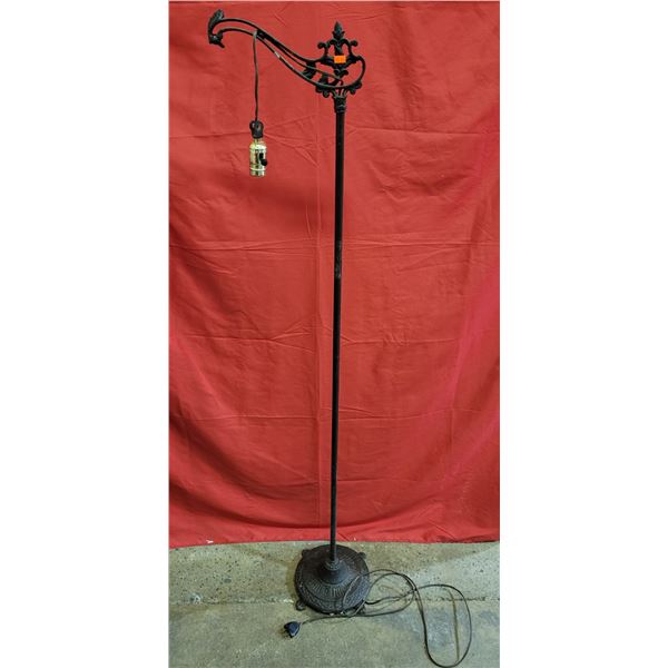 Cast Iron Bridge Arm Floor Lamp