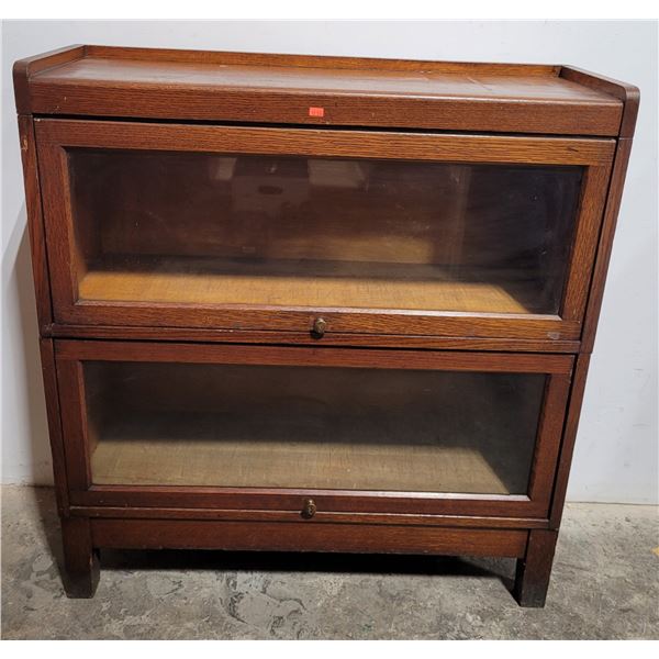 Vintage Oak Barrister/Lawyer Stacking Bookcase