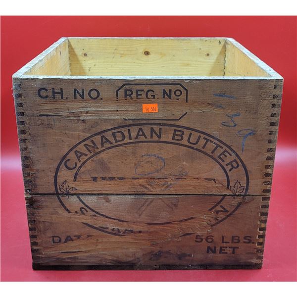 Wooden Canadian Butter Crate
