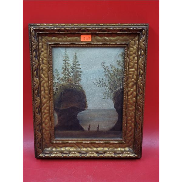 Framed "The Rocks at Hope" Painting by AR Kennedy