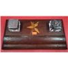 Image 1 : Wooden Star Double Inkwell