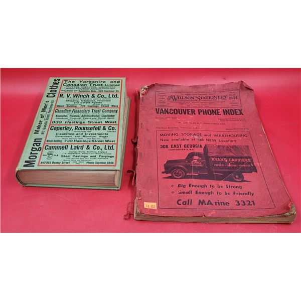 2 VTG Vancouver Phone Books