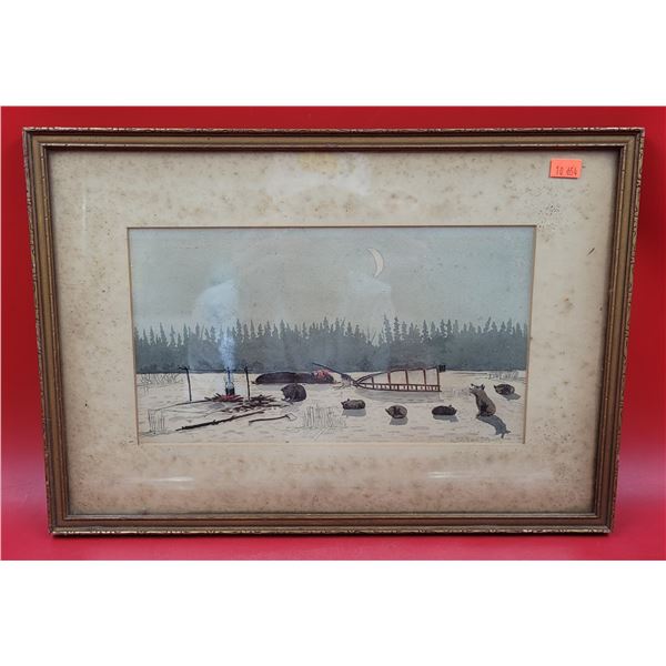 Framed & Signed Original Watercolor Painting by Schofield