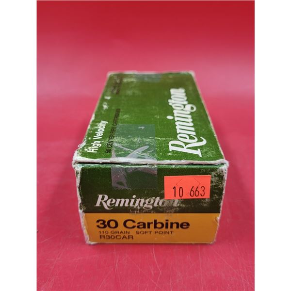 Remington Soft Point 30 Carbine Center Fire Cartridges