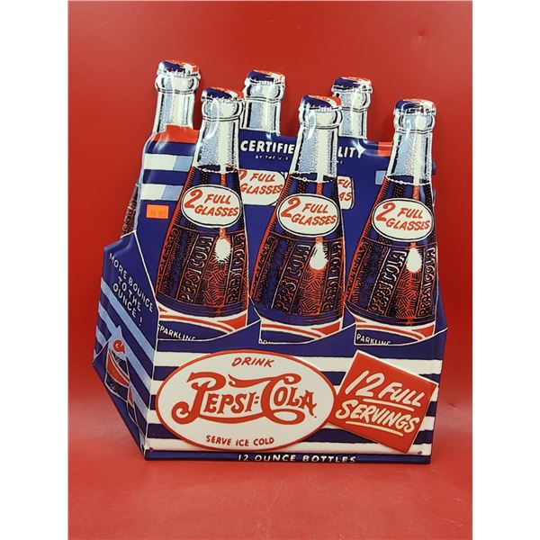 Tin Pepsi-Cola Advertising Sign