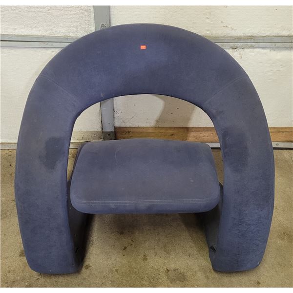 MCM-Style Upholstered Tongue Chair