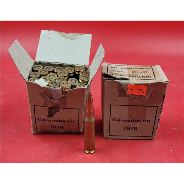 2 Boxes of 7.62 x 51 Cartridges