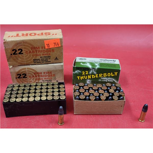 Lot of .22 Rim Fire Cartridges (Remington, etc.)