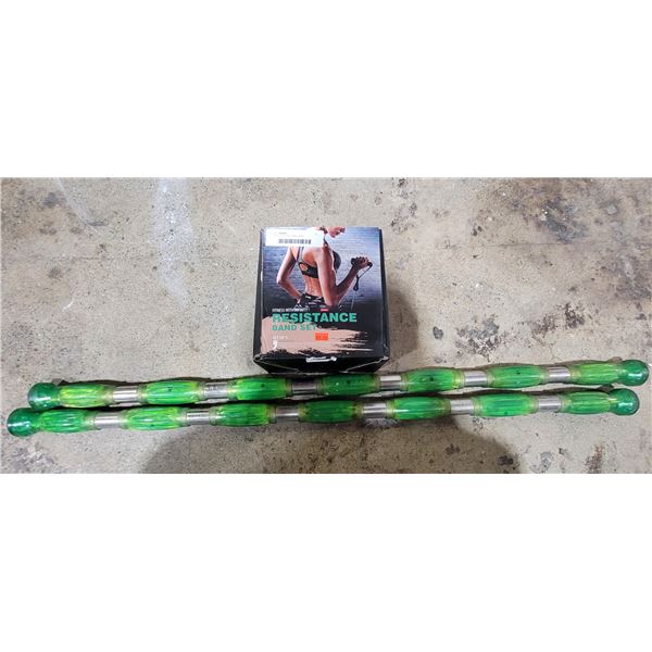 Resistance Band Set & Weighted Bars