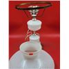 Image 2 : VTG Milk Glass Hobnail Table Lamp