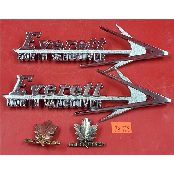 VTG Metal Vehicle Emblems (Studebaker & Everett)
