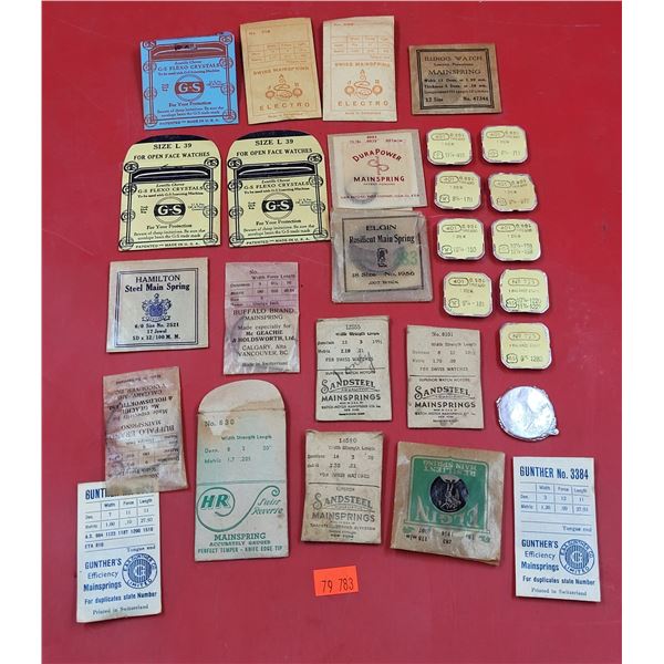 Lot of VTG NOS Watch Parts