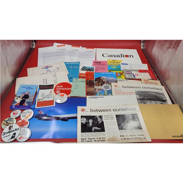 Lot of VTG Airline Ephemera