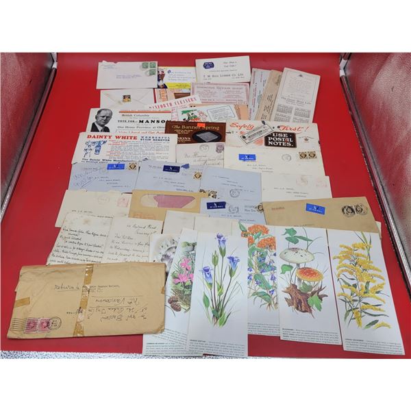 Lot of VTG Blotters, Envelopes, & Stamps
