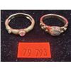 Image 1 : 2 VTG Gold Coloured Rings (1 Marked .925)