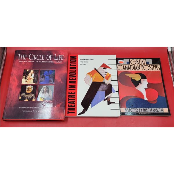 3 Books on VTG Posters, Stage Design, & More