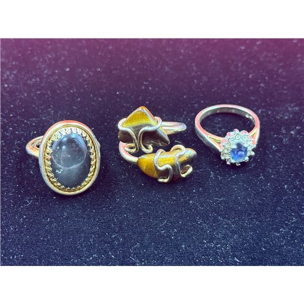 3x Rings (1x .925 Silver)