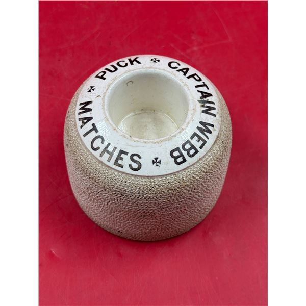 Vintage Captain Webb Puck Match Holder