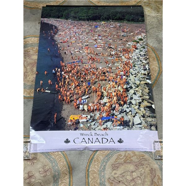 1994 Uwe Meyer Wreck Beach Canada Poster