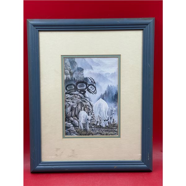 Vintage Sue Coleman Print "The Mountain Goat"