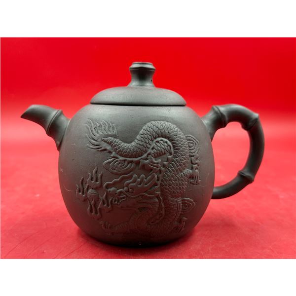 Asian Old Purple Mud Dragon Teapot
