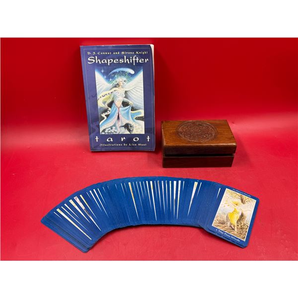 The Shapeshifting Tarot Book By Lisa Hunt & 80 Cards In Rosewood Box