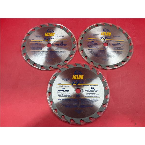 3x New Circular Saw Blades