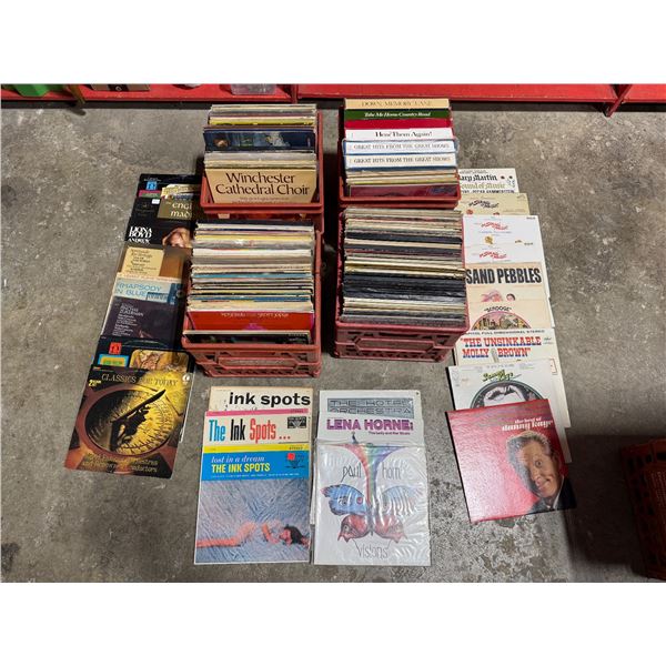Assorted Vintage Vinyl Records (Crates Not Included)