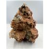Image 7 : 6 X 4.5  INCH DOG TOOTH RED CALCITE SPECIMEN WITH PYRITE ON STAND