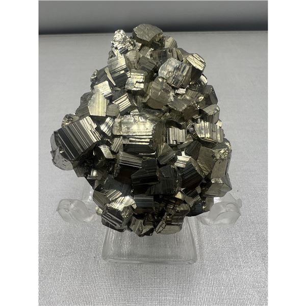2.1 Inch Octahedron Pyrite Cluster .
