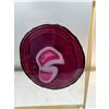 Image 2 : 4.2  INCH PINK AGATE SLICE WITH STAND