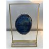 Image 1 : 4.1 INCH BLUE AGATE SLICE WITH STAND