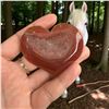 Image 1 : Carnelian Heart shaped Stone 2.1 Inch