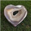 Image 5 : Agate Heart Shaped Stone with natural hole 3.5 Inch