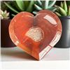 Image 2 : Carnelian Heart shaped Stone 3 Inch