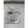 Image 1 : 2.5 inch Clear Quartz Heart with Golden Healer