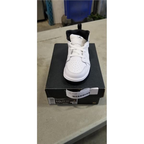 NEW JORDAN 1 MID, BLACK -WHITE, SIZE KIDS 10C