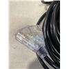 Image 3 : AS NEW 50FT BLACK 3 WIRE INDOOR OUTDOOR LIHTED EXTENSION CORD, 12 AWG