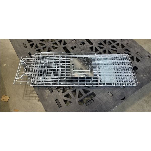AS NEW LIVE ANIMAL TRAP 11 X 11 X 36 INCH LONG