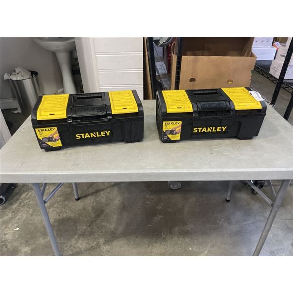 2 NEW STANLEY TOOL BOXES