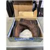 Image 1 : NEW PAIR OF DAFFO MODE STEEL TOE BOOTS SIZE 11, BROWN