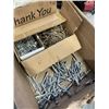 Image 3 : BOX OF NAILS AND SCREWS,  AND TOOL BELT